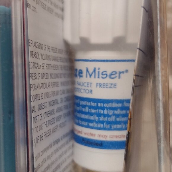 NEW – Freeze Miser Single Pack - Outdoor Faucet Freeze Protection - Picture 4 of 4